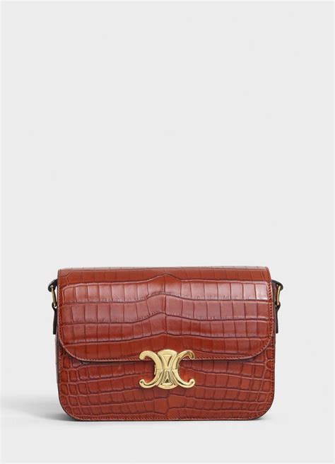 celine triomphe bag crocodile|CELINE PALO ALTO NEIMAN MARCUS LEATHER GOODS.